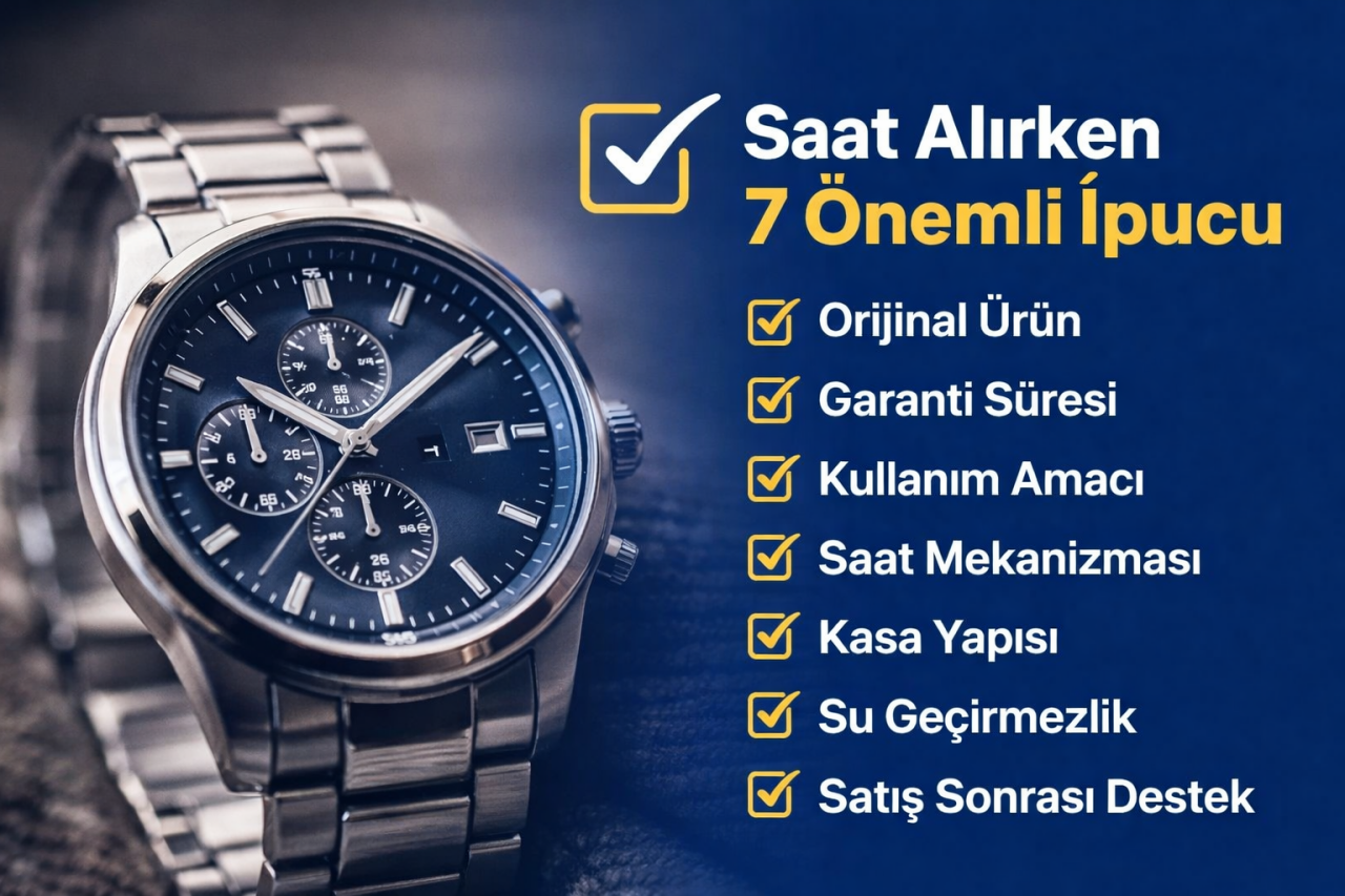 Saat Alırken Nelere Dikkat Edilmeli? Orijinal Saat Seçimi İçin 7 Önemli İpucu