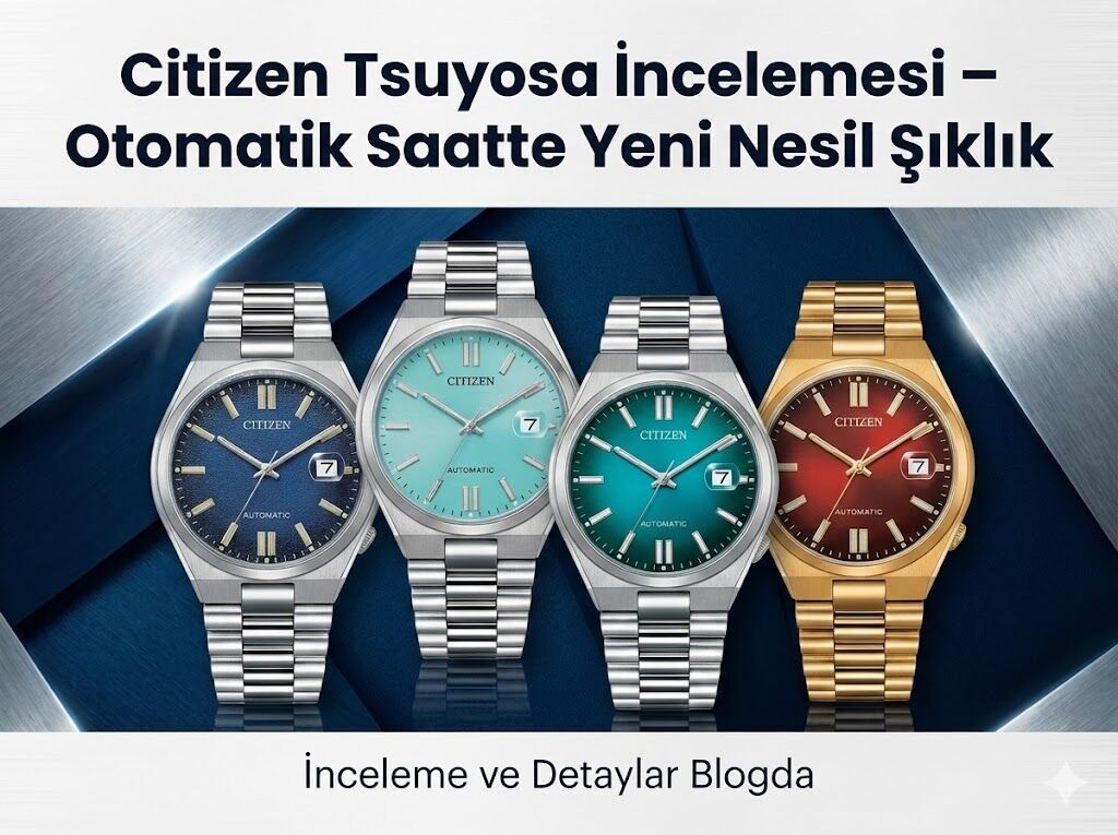 Citizen Tsuyosa İncelemesi – Otomatik Saatte Yeni Nesil Şıklık