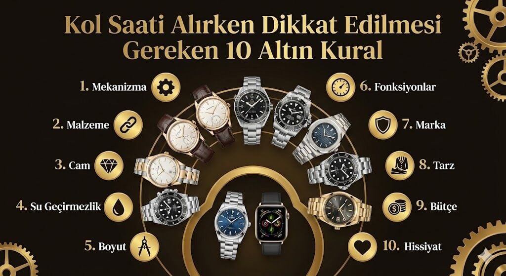 Kol Saati Alırken Dikkat Edilmesi Gereken 10 Altın Kural
