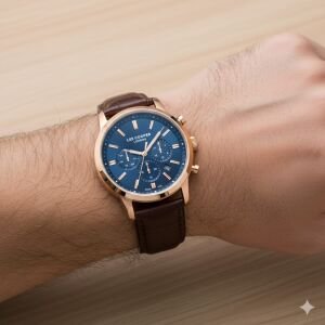 Lee Cooper LC08186.492 Erkek Kol Saati – Deri Kordon – 43 mm – Kronograf