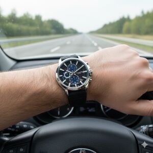 Lee Cooper LC08183.351 Erkek Kol Saati - Siyah Silikon Kordon – 43 mm – Multifonksiyon - Şık Tasarım