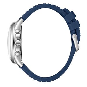 Lee Cooper LC08183.339 Erkek Kol Saati - Lacivert Silikon Kordon – 43 mm – Multifonksiyon – Spor Tasarım