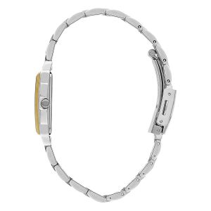 Lee Cooper LC07940.230 Kadın Kol Saati – Gold&Silver – 22 mm – Beyaz Dikdörtgen Kadran