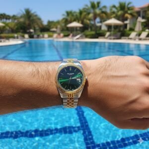 Lee Cooper LC07215.250 Çelik Kordonlu Erkek Kol Saati – 41mm, 5 ATM, Mineral Cam