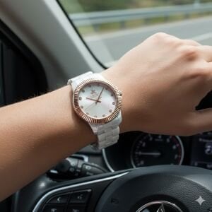 Beverly Hills Polo Club BP3622X.530 Kadın Kol Saati – Beyaz Seramik – 36 mm – Sedef Kadran