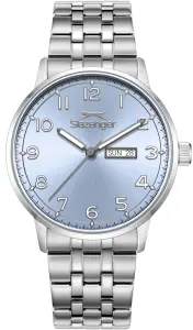 Slazenger SL.09.2560.2.05 Erkek Kol Saati – 43 mm – Çelik Kasa & Çelik Kordon – Mavi Kadran