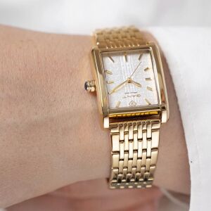 Gant G173002 Kadın Kol Saati – Dikdörtgen Kasa – Altın Renk Çelik Kordon – 24 mm – Zarif ve Şık Tasarım