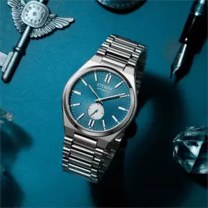 Citizen Tsuyosa Erkek Kol Saati – 40 mm – Çelik Kasa – Çelik Kordon – Mavi Dokulu Kadran – Otomatik