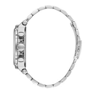 Slazenger Erkek Kol Saati – Çelik Kasa – Gümüş Çelik Kordon – Siyah Kadran – Kronograf Tasarım