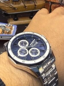 Slazenger Erkek Kol Saati – Paslanmaz Çelik Kasa – Çelik Kordon – Lacivert Kadran – Kronograf Tasarım