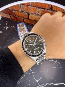 Slazenger Erkek Kol Saati – Siyah Kadran – Paslanmaz Çelik Kasa – Çelik Kordon