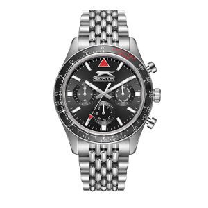 Slazenger Erkek Kol Saati – Siyah Kadran – Paslanmaz Çelik Kasa – Çelik Kordon