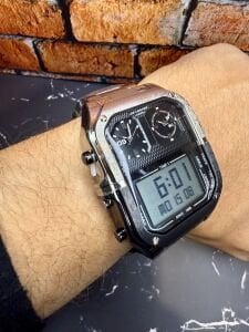 Lee Cooper Erkek Kol Saati – Hibrit Analog & Dijital – Paslanmaz Çelik - Çok Fonksiyonlu