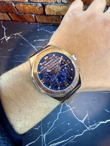 Lee Cooper Erkek Kol Saati – Lacivert Kadran – Paslanmaz Çelik Kasa – Kahverengi Deri Kordon