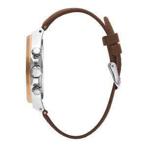 Lee Cooper Erkek Kol Saati – Lacivert Kadran – Paslanmaz Çelik Kasa – Kahverengi Deri Kordon