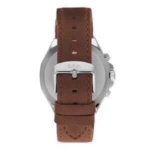 Lee Cooper Erkek Kol Saati – Lacivert Kadran – Paslanmaz Çelik Kasa – Kahverengi Deri Kordon