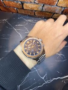 Lee Cooper Erkek Kol Saati – Lacivert Kadran – Paslanmaz Çelik Kasa ve Kordon - 46MM