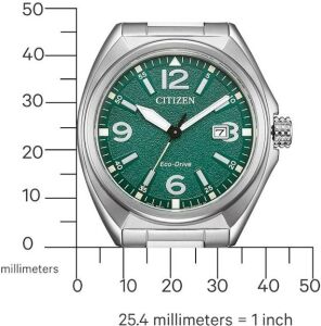 Citizen Erkek Kol Saati - Paslanmaz Çelik Kasa - Yeşil Kadran - Eco-Drive