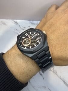 Lee Cooper Erkek Kol Saati | 42 mm Çelik Kasa, İskelet Kadran, Otomatik Mekanizma