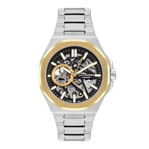 Lee Cooper Erkek 43 mm Çelik Kasa - Siyah İskelet Kadran - Otomatik Kol Saati