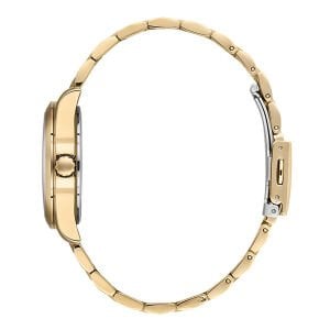 Slazenger Kadın 34 mm Çelik Kasa, Altın Renk Çelik Kordon, Açık Kadran Analog Kol Saati