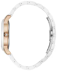 Beverly Hills Polo Club Kadın 35 mm Çelik Kasa, Beyaz Seramik Kordon, Sedef Kadran Kol Saati