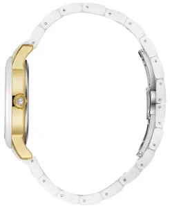 Beverly Hills Polo Club Kadın Kol Saati | 35mm Çelik Kasa, Beyaz Seramik Kordon, Sedef Kadran, 5 ATM