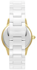 Beverly Hills Polo Club Kadın Kol Saati | 35mm Çelik Kasa, Beyaz Seramik Kordon, Sedef Kadran, 5 ATM