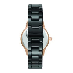 Beverly Hills Polo Club Kadın Kol Saati | 35 mm, Siyah Seramik Kordon, Siyah Kadran, 5 ATM