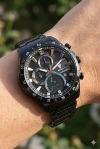 Fiesta Erkek Kol Saati | 41 mm Çelik Kasa, Siyah Çelik Kordon, Solar Powered, Safir Cam, 5 ATM