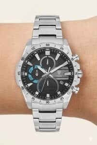 Fiesta Erkek Kol Saati | 41 mm Çelik Kasa, Çelik Kordon, Solar Powered, Safir Cam