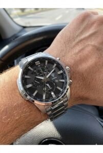 Fiesta Erkek Kol Saati | 45 mm Çelik Kasa, Çelik Kordon, Safir Cam, 5ATM Su Geçirmez