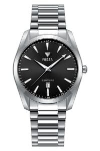 Fiesta Erkek Kol Saati | 41 mm Çelik Kasa, Çelik Kordon, Safir Cam, 5 ATM Su Geçirmezlik