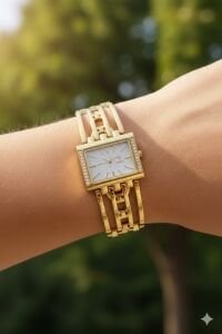 Fiesta Kadın Kol Saati | 32 mm Çelik Kasa, Çelik Kordon, Safir Cam, Şık Tasarım