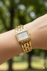 Fiesta Kadın Kol Saati | 32 mm Çelik Kasa, Çelik Kordon, Safir Cam, Şık Tasarım