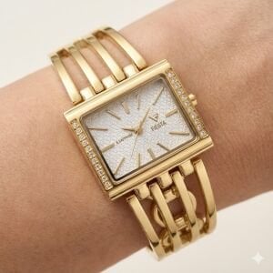 Fiesta Kadın Kol Saati | 32 mm Çelik Kasa, Çelik Kordon, Safir Cam, Şık Tasarım