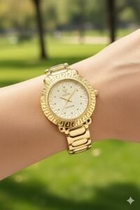 Fiesta Kadın Kol Saati | 34 mm Çelik Kasa, Çelik Kordon, Safir Cam, Lüks Tasarım