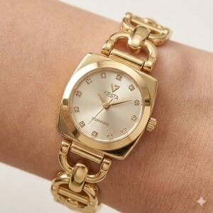 Fiesta Kadın Kol Saati | 22 mm Çelik Kasa, Çelik Kordon, Safir Cam, Zarif Tasarım