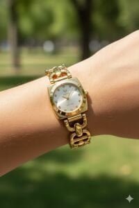 Fiesta Kadın Kol Saati | 22 mm Çelik Kasa, Çelik Kordon, Safir Cam, Zarif Tasarım