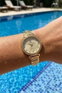 Fiesta Kadın Kol Saati | 32 mm Çelik Kasa, Çelik Kordon, Safir Cam, Şık Tasarım