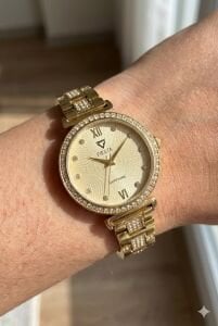 Fiesta Kadın Kol Saati | 32 mm Çelik Kasa, Çelik Kordon, Safir Cam, Şık Tasarım