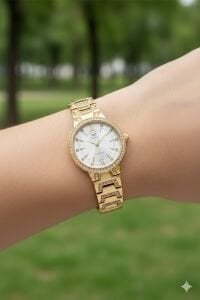 Fiesta Kadın Kol Saati | 32 mm Çelik Kasa, Paslanmaz Çelik Kordon, Safir Cam,