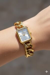 Reward Kadın Kol Saati | 20 mm Altın Renk Çelik Kasa ve Kordon, Mineral Cam