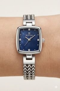 Reward Kadın Kol Saati | 22 mm Çelik Kasa, Mavi Kadran,  Mineral Cam, Şık Tasarım