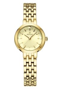 Reward Kadın Kol Saati | 22 mm Altın Renk Çelik Kasa ve Kordon, Mineral Cam, Zarif Tasarım