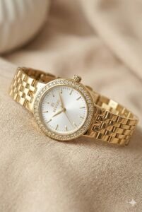 Reward Kadın Kol Saati | 22 mm Gold Renk Çelik Kasa, Mineral Cam, Zarif Tasarım