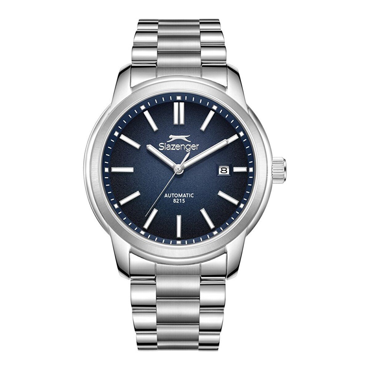 Slazenger Erkek Otomatik Japon (8215) Mekanizmalı Kol Saati | 43 mm Gümüş Renk Çelik Kasa
