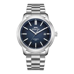 Slazenger Erkek Otomatik Japon (8215) Mekanizmalı Kol Saati | 43 mm Gümüş Renk Çelik Kasa