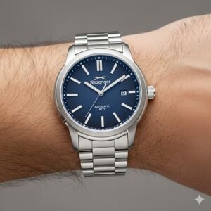 Slazenger Erkek Otomatik Japon (8215) Mekanizmalı Kol Saati | 43 mm Gümüş Renk Çelik Kasa