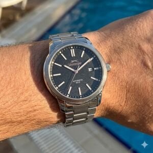 Slazenger Erkek Japon Otomatik (8215) Mekanizma Kol Saati | 43 mm Çelik Kasa, 10 ATM Su Geçirmez